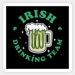 Irish Drinking Team St Patrick's Day Drinking Green Beer Sticker